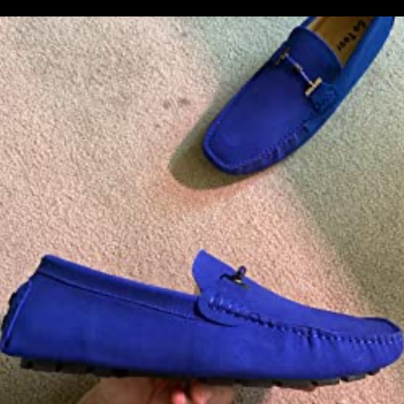 BRAND NEW MENS BLUE PENNY LOAFERS NWT - Picture 5 of 5
